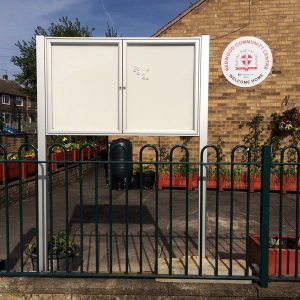 Installation of Noticeboard fro Maltby Baptist Centre by Kingdomedia
