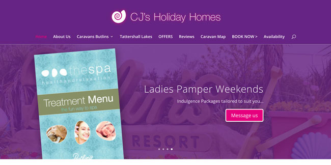 CJ’s Holiday Homes website goes live!