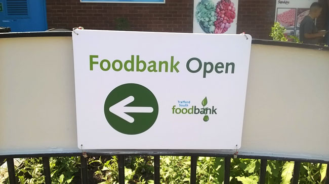 All-weather signage for the Food Bank