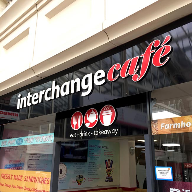 Interchange Cafe Signage & Display