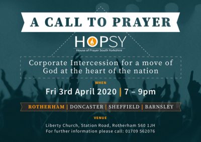 A Call to Prayer – South Yorkshire Event